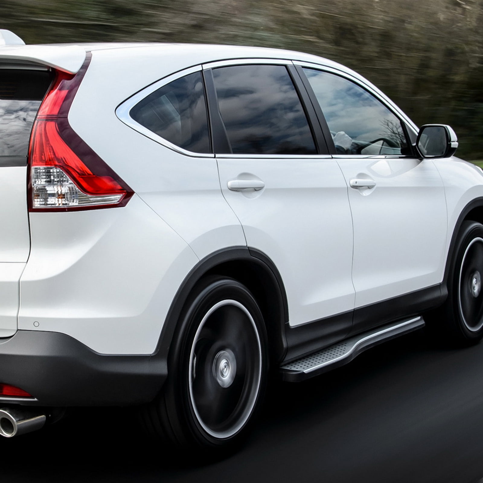 Running Board Compatible with 2012-2016 Honda CR-V, Aluminum Side Step Rail Nerf Bars, Silver