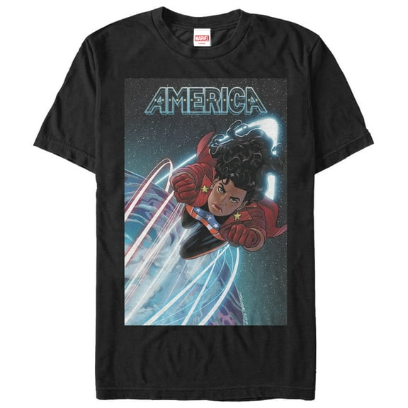 Men's Marvel Legacy Miss America Graphic Tee Black X Large