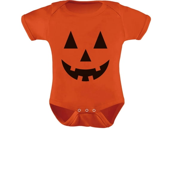 Cute Little Pumpkin Outfit Halloween Infant Jack O' Lantern Baby Bodysuit 24M Orange