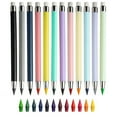 thumbnail image 2 of OIUR 12 Pcs Infinity Forever Pencil Infinite Everlasting Inkless Pencils Set with Eraser And 12 Replacement Tips for Sketch Drawing Writing, 2 of 6