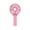 White, variant on Spencer 1200 mAh Battery Handheld Mini Fan Rechargeable Foldable USB Personal Cooling Fan, Pink
