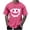 Hot Pink T-Shirt, variant on Dagegui Men's Graphic T-Shirts Summer Crew Neck Short Sleeve Tops Casual Loose Fit Tee Streetwear Soft Comfy Daily Shirts Black S