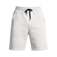 thumbnail image 4 of EOYWHK Khaki Shorts Men with Pockets Elastic Waist Drawstring Mens Khaki Shorts Soft Lightweight Breathable for Running Jogging Outdoor White, Size M, 4 of 8