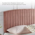 thumbnail image 3 of Pemberly Row Modern Performance Velvet Full/Queen Headboard in Dusty Rose, 3 of 11
