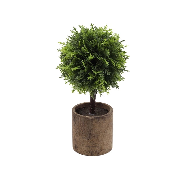 Artificial Plants Simulation Potted, Home Office Decoration Fake Greenery, Low Maintenance Decor for Desk Shelf, Plastic