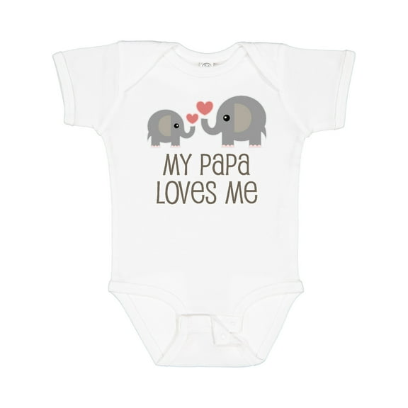 Inktastic My Papa Loves Me Grandchild Boys or Girls Baby Bodysuit