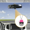 thumbnail image 3 of Unique Bargains 1 Pcs Plastic Faux Rhinestones Cowboy Hat Car Rear View Mirror Pendant Accessories Car Hanging Ornament Pink, 3 of 6
