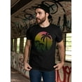 thumbnail image 2 of Colorful Palm Trees Men T-Shirt, Male Medium, 2 of 4