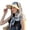 Black, variant on Wide Brim Straw Sun Hat with Integrated Scarf, UPF 50+ UV Protection, Elegant Summer Beach Hat, 1 Piece, One Size