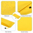 thumbnail image 4 of Unique Bargains Waterproof Zipper File Bags, A6 Document Holders for Office, Yellow 3 Pack, 4 of 6