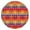Colorful Geometric Pattern, variant on Red Black Checkerboard Checkered Pattern Round Fitted Tablecloth with Elastic Edge,Dining Table Cover Waterproof,Outdoor Round Tablecloth for Camping,Dining,Indoor and Outdoor