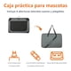 thumbnail image 3 of Transportadora plegable portátil para mascotas con 4 puertas y lados suaves gris 91 x 61 x 61 cm, 3 of 7