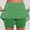 B_ Green, variant on Olyvenn Women's High Waisted Tennis Skirt Skort Striped Built-in Shorts Athletic Golf Green XXL
