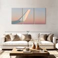 thumbnail image 2 of Elephant Stock White Wing Airplane Wall Art - Horizontal Multi Panel Canvas - Living Room Wall Decor - Transportation Multi Panel - Blue And White Decor - 80" x 39", 2 of 4