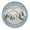 Misty Morning Blue, variant on Wander Often! North Cascades National Park, Washington 3.5 Inch Iron Or Sew On Embroidered Fabric Badge Patch Seek Adventure, National Park Iconic Series