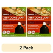 (2 pack) Vibrant Life Terrarium 5.5" Deep Dome Lamp with On/Off Switch for Reptiles