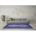 thumbnail image 3 of Ahgly Company Indoor Rectangle Abstract Blue Modern Area Rugs, 8' x 10', 3 of 4