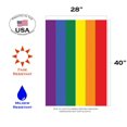 thumbnail image 2 of Toland Home Garden Rainbow Pride LGBTQIA+ Pride Flag Double Sided 28x40 Inch, 2 of 5