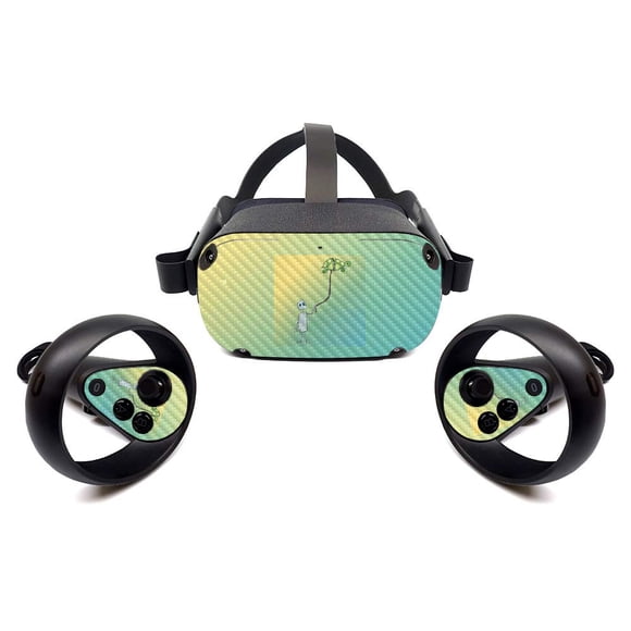 MightySkins Carbon Fiber Skin for Oculus Quest - Turtle Walk | Protective, Durable Textured Carbon Fiber Finish | Easy to Apply, Remove, and Change Styles | Made in The USA (CF-OCQU-Turtle Walk)