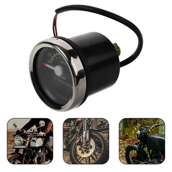 Worgeous Motorcycle Speedometer Tachometer Universal KM/H Tachometer Multi-function Indicator
