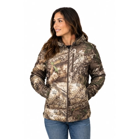 Realtree APX Camo Hunting High Pile Fleece Jacket For Men and Women S