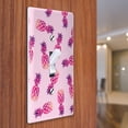 thumbnail image 3 of WIRESTER 1-Gang Toggle Light Switch Wall Plate/Switch Plate Cover, Hot Pink Pineapple Pattern Pink Pastel, 3 of 6