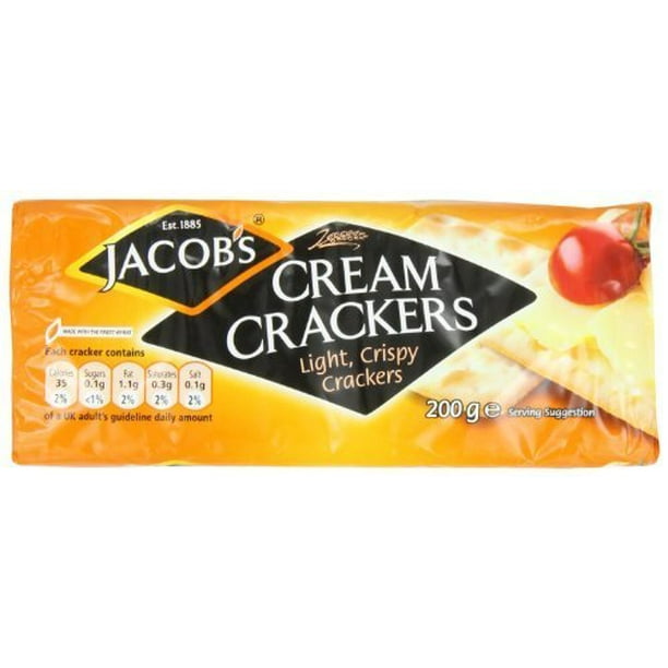 Jacob's Cream Crackers. 200g Pack (Pack of 6) - Walmart.com - Walmart.com