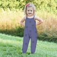 thumbnail image 2 of Penkiiy Toddler Girls Kids Printing Jumpsuit Playsuit Strap Romper Summer Outfits Clothes 3-4 Years Multicolor, 2 of 5