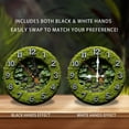 thumbnail image 2 of Moss Garden Wall Clock Unique Decor 10-Inch Silent Wooden Wall Clock, Battery Operated (AA Batteries Not Included), Artistic Home Decor, 2 of 7