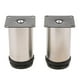 thumbnail image 4 of Muebles de Acero Inoxidable Sunnimix Patas de Cocina Pata 2 Pulg. de Diámetro Redondo 10 cm Paquete de 2 Piezas, 4 of 6