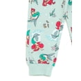thumbnail image 5 of Disney The Little Mermaid Little Girls' Fleece 2-Piece Sweatshirt and Pants Set Ariel Angel Blue, 5 of 7