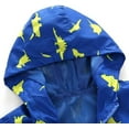 thumbnail image 3 of Emy Dola 1-6T Kids Baby Boy Dinosaur Hooded Zip Up Jackets Windbreaker Casual Outerwear Lightweight Toddler Long Sleeve Raincoat, 3 of 7