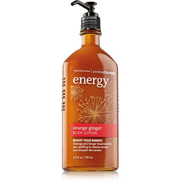 BATH & BODY WORKS Aromatherapy ENERGY ORANGE & GINGER Body Lotion