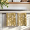 thumbnail image 7 of Summer Botanical Kitchen Towels Set of 4, Retro Tropical Palm Trees Fruits Leaf Gold Absorbent Dish Towels for Kitchen, Microfiber Hand Towel, Quick Drying Tea Towel for Cleaning Dishcloths, 7 of 7