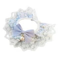 thumbnail image 1 of Cat Bib Decorative Soft Pretty Floral Print Pet Cat Bowknot Collar, 1 of 5
