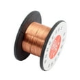 thumbnail image 1 of Uxcell Alambre de soldadura esmaltado de cobre de 0.1 mm de diámetro, carrete de reparación de 10 metros, 1 of 2