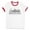 White/Red, variant on Skyline Barcelona Ringer Tee Shirt Unisex Large White/Black