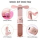 thumbnail image 2 of Personal Fan Handheld Mini Fan, 3 IN 1 Hand Fan, Portable USB Rechargeable Small Pocket Fan, Battery Operated Fan for Travel,Outdoor-Pink, 2 of 5