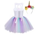 thumbnail image 4 of YiZYiF Robe d'Halloween pour Filles avec Bandeau Jupe Tutu Colorée Cosplay Fête Compétition Princesse Tenue de Déguisement Colorée 4-5 Ans, 4 of 8