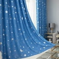 thumbnail image 6 of Stylish Curtain Star Blackout Window Curtains Room Thermal Insulated for Kids Boy Girls Bedroom Decor, 6 of 9