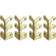 thumbnail image 6 of 4 PC Baseboard Skiffers, Skiffers Corner Protectors, Vintage Decorative Metal Corner Protectors for Furniture Wall, Floor Stair Corner Dust Guards, Retro Right Angle Bracket Box Edge (Gold, 2 Set), 6 of 16