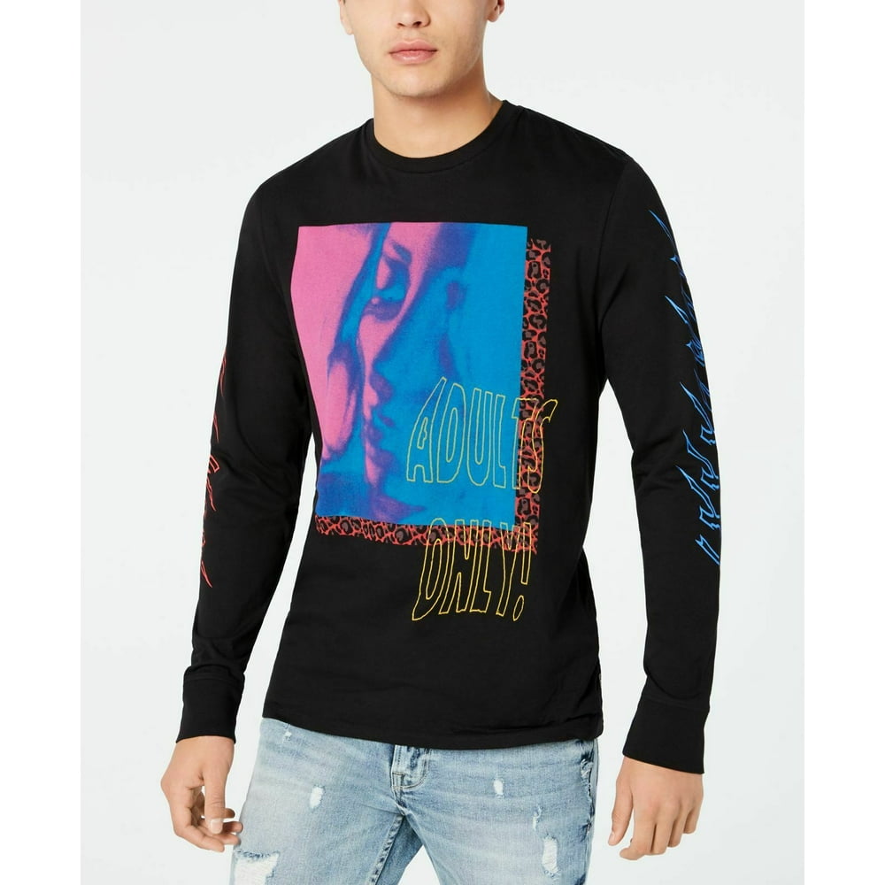 guess college logo crew sweatshirt