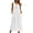 White, variant on Beach Tank Dresses for Women Summer Casual Sleeveless Button Long Aline Sundresses with Pockets Green, 2XL