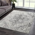 thumbnail image 7 of Hauteloom Marash Collection Ozer Oriental Persian Living Room, Bedroom Area Rug - Traditional Medallion Pattern - Boho Vintage Distressed - Beige, Purple, Yellow, Pink, Multicolor - 7'10" x 11', 7 of 7