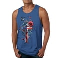 thumbnail image 2 of Camiseta sin mangas de cuello redondo para hombre, ropa de ocio, fitness, para el hogar, pijamas, camiseta con estampado de moda a color, blusa deportiva de poliéster para hombre, 2 of 5