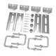 thumbnail image 5 of Soportes de bancada para remolque de barco de 8", accesorios para travesaño de remolque de barco, giratorios resistentes 4 piezas plateadas, 5 of 8