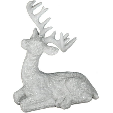 large white resin deer head