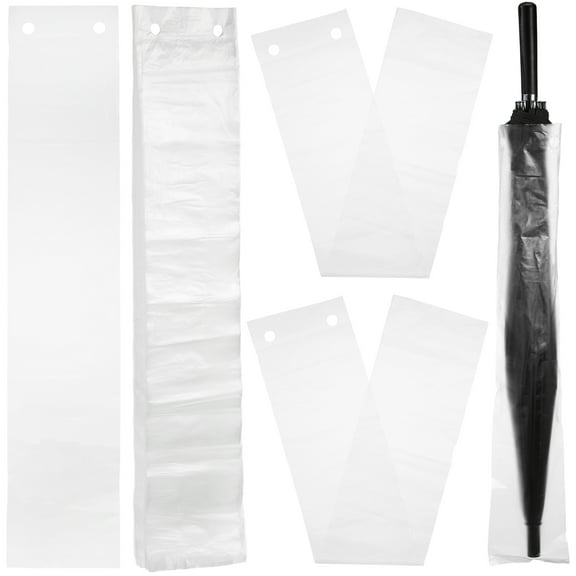 IMIKEYA Imikeya Disposable Wet Umbrella Bag Transparent Plastic 200Pcs