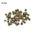 thumbnail image 3 of Unique Bargains Bronze Tone Zipper Slider Retainers with Top Stoppers & Bottom Stops (16 Sets), 3 of 6