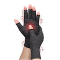 thumbnail image 3 of Gris 1 par (S) Guantes de artritis para hombres y mujeres - Guantes de compresión para artritis - Alivio del dolor - Reumatoide - Túnel carpiano - Archivo de computadora, 3 of 5
